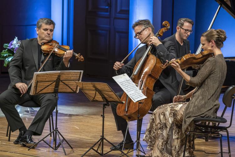 Dvořákova Praha 2019 - Leoš Čepický, Jens Peter Maintz, Michail Lifits a Pauline Sachse