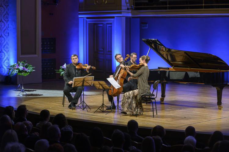Dvořákova Praha 2019 - Leoš Čepický, Jens Peter Maintz, Michail Lifits a Pauline Sachse