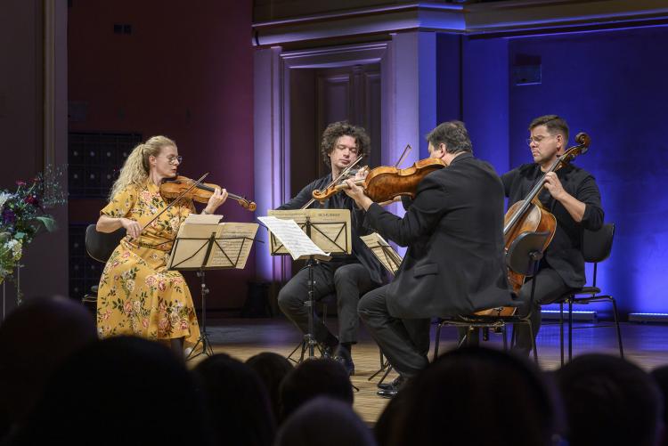 Dvořákova Praha 2022 – koncert 12/9/2022 – zahájení Komorní řady festivalu – Pavel Haas Quartet s violistou Karlem Untermüllerem