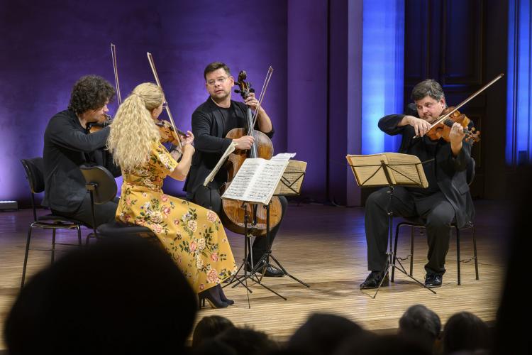 Dvořákova Praha 2022 – koncert 12/9/2022 – zahájení Komorní řady festivalu – Pavel Haas Quartet s violistou Karlem Untermüllerem