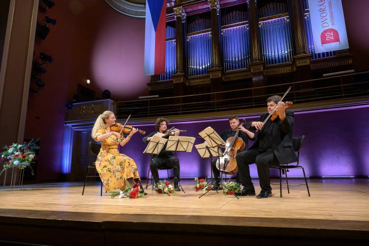 Dvořákova Praha 2022 – koncert 12/9/2022 – zahájení Komorní řady festivalu – Pavel Haas Quartet s violistou Karlem Untermüllerem